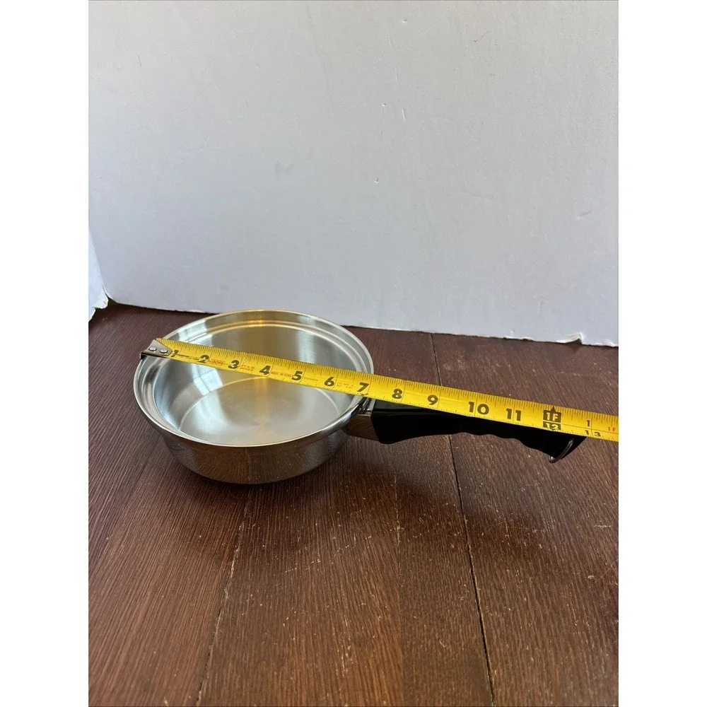 Kitchen Craft West Bend Stainless‎ Steel Saucepan 1 QT No Lid USA Cookware Pan